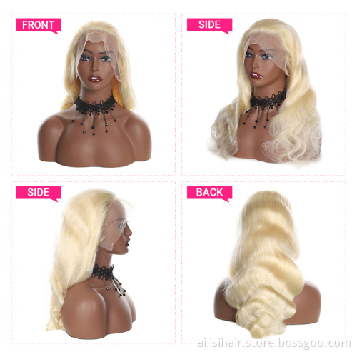 613 Lace Frontal Human Hair Wigs For Black Women  Blonde 13*4 13*6 HD Lace Frontal Wig